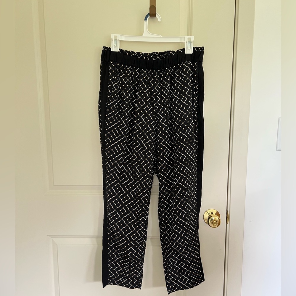 H&M Patterned Polyester Pants, Size 10